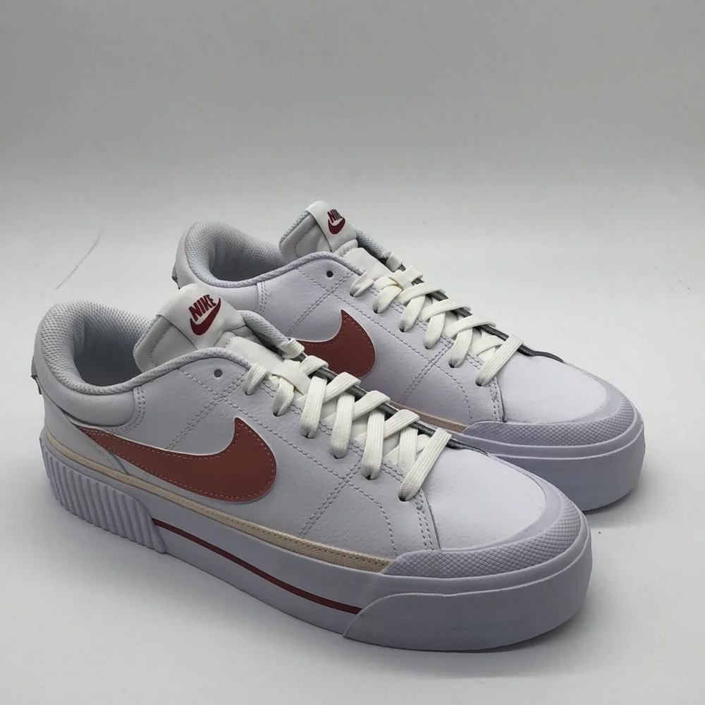 New Nike Court Legacy Lift Women’s Shoes FQ8782-100 White Multicolor - Picture 2 of 5